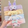 Cute Cinnamoroll High-Elasticity Headband for Women: Perfect for Face Masks, Makeup, and Hair Accessories, with Plush Wristband.