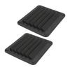 2pcs Air Vent Ventilation Opening Side Exhaust Port Rectangular Ventilation Opening Black