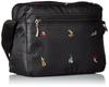 Partner Small Floral Embroidered Shoulder Bag 4792-96 (Black)
