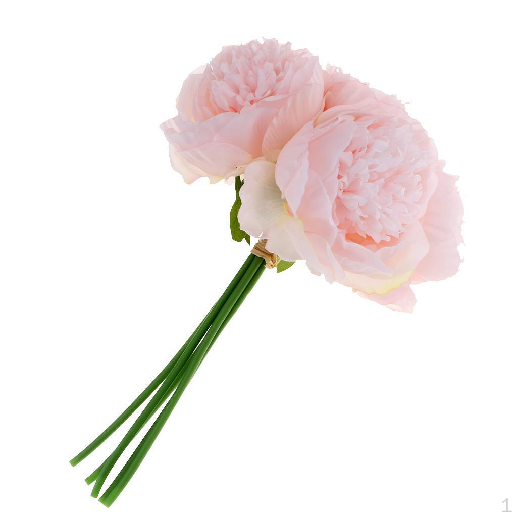 1Bouquet Silk Flower Artifical Penoy Wedding Party Home Decor