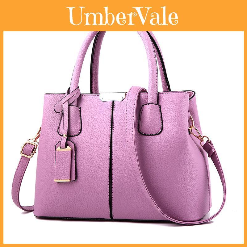 Retro European And American Style Women's Shoulder Bag With Zipper Closure