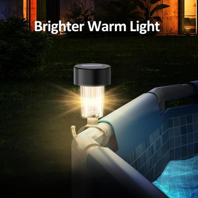 Luz LED Solar Impermeável para Piscina para Piscinas Acima do Solo e Decoração de Cerca