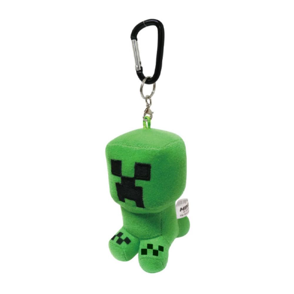 K Company Minecraft Creeper Mascot with Carabiner, MCT-KM-CP, H8 x W4 x D5.4cm