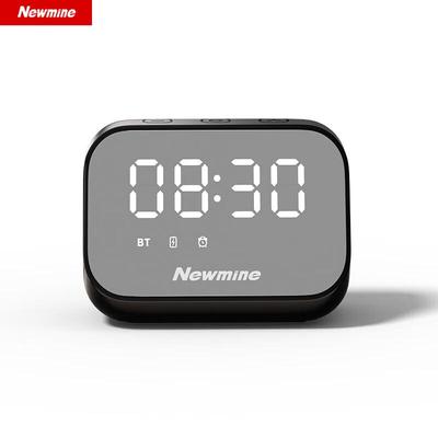 Newmine BT516 Portable Bluetooth Speaker with Mirror Alarm Clock CN Plug (adapter Included)