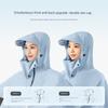 Electric Vehicle Double Raincoat for Parent-Child, Long Full-Body Storm-Proof 2024 Model, Unisex Electric Motorcycle Two-Person Rain Poncho