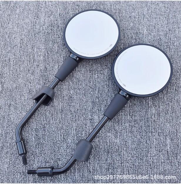 Blackened Reflective Rearview Mirror for Vespa Sprint 150 - Original Style