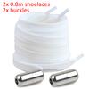 Shoelaces Semicircle Buckles No Tie Buckle Connector for Shoes Sneakers Shoelace Quick Tie Shoe Laces Metal Capsule Ties Lock