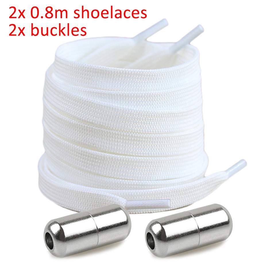 Shoelaces Semicircle Buckles No Tie Buckle Connector for Shoes Sneakers Shoelace Quick Tie Shoe Laces Metal Capsule Ties Lock