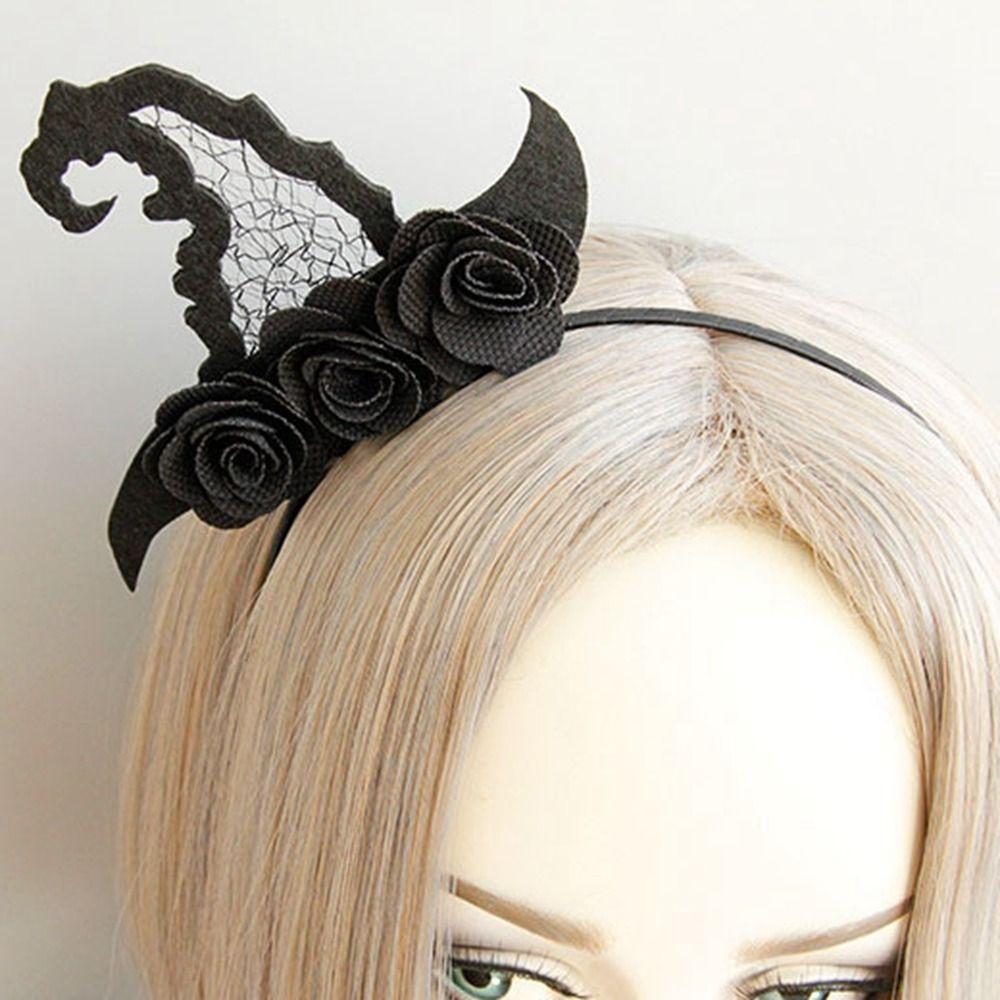 Headpiece Halloween Headband Spider Witch Hat Hairband Novelty Halloween Mask  Photo Props