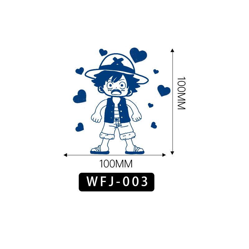 Herbal Cartoon Fruit Juice Tattoo Stickers: Waterproof, Sweatproof, Non-reflective, Semi-permanent 100x100 mm