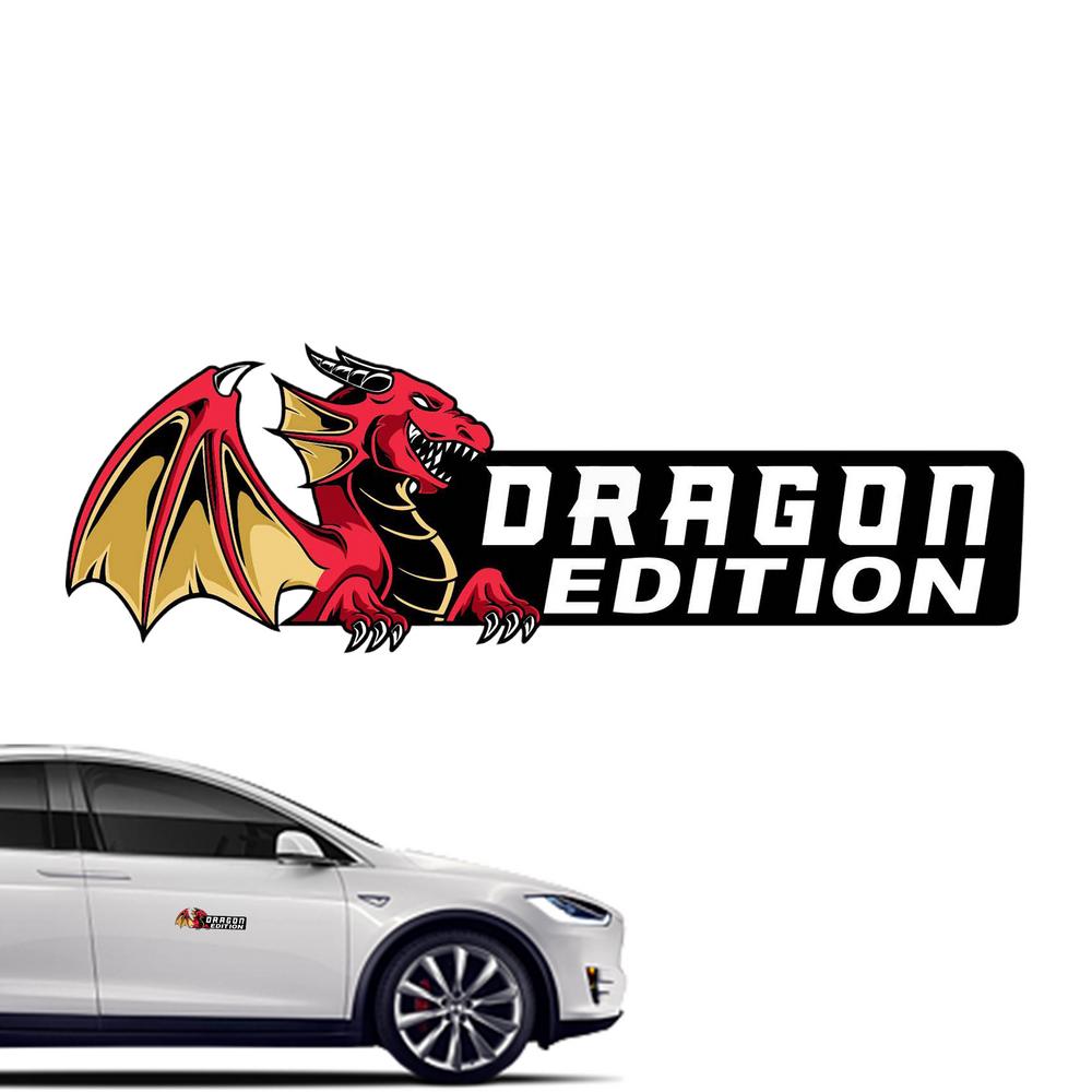 Эмблемы Грузовиков Животные Автомобильная Прямоугольная Эмблема Наклейка Уникальная Форма с Рисунком Животного Клейкий Значок Прямоугольный Автомобиль Акрил