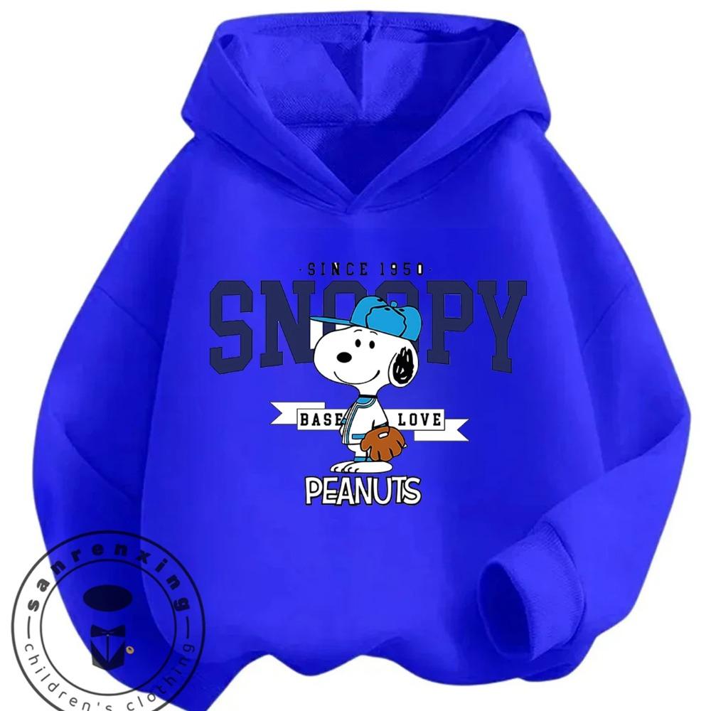 Fashion Kawaii Kids Hoodie Cute Cartoon Graphic Autumn Winter Casual Sweatshirt Snoopy