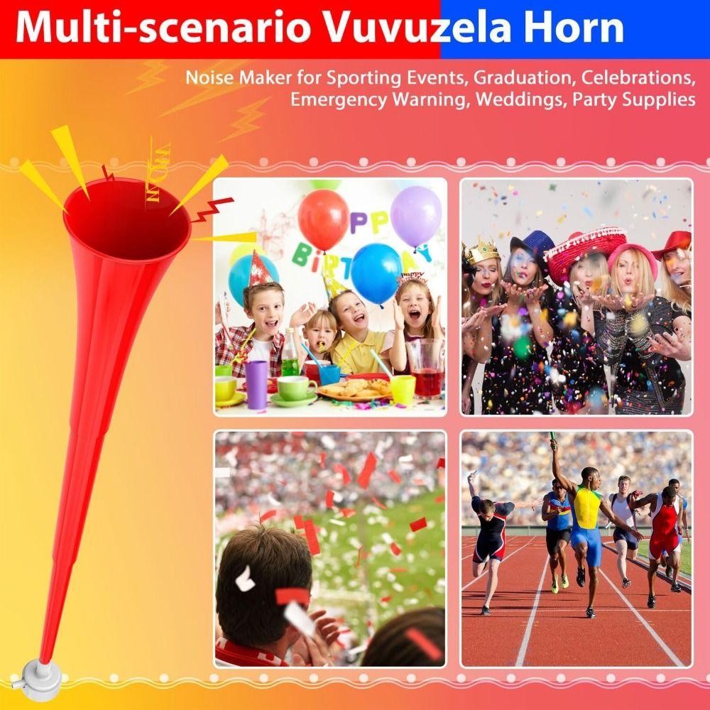 24 Inch Vuvuzela Horn Plastic Blow Horn New Collapsible Stadium Horn for Sporting Events