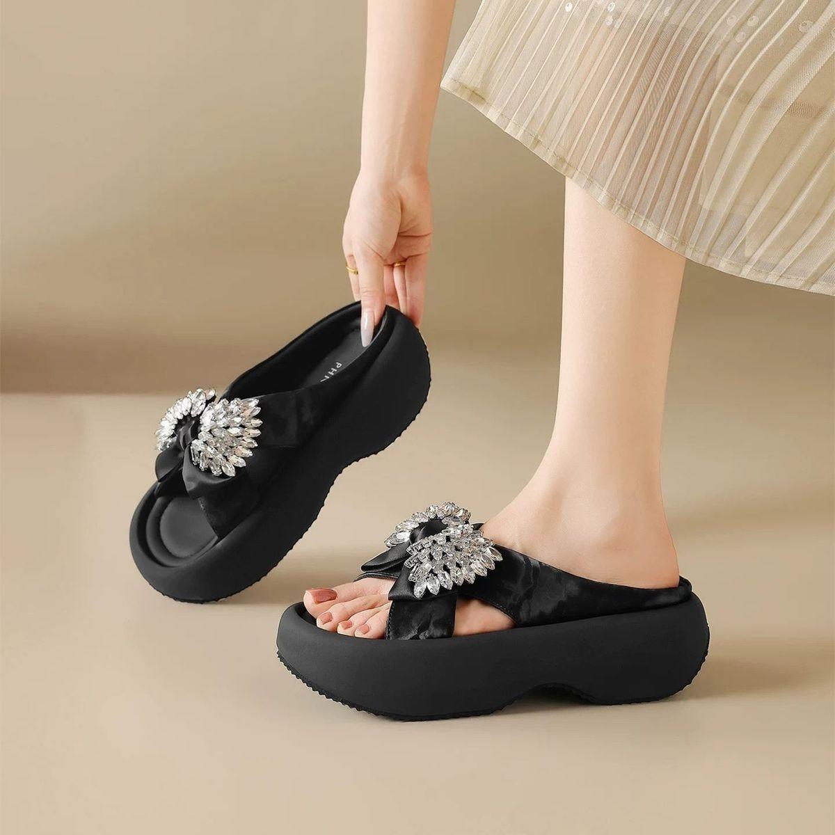 Anti-slip Shoes - New Thick-soled Flip-flops for Women, Casual Shoes 35