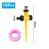 0~360° Drehbarer Sprenger 1/2" Außengewinde Düse Verstellbar Im Boden Stechend Sprinkler Garten Rasenbewässerung 5/10 Stück