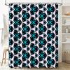 Blue Black Geometric Pattern Shower Curtain For Bathrooms Decor Home Linen Waterproof Bathroom Accessories