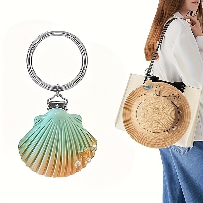 

Держатель для шляпы в форме ракушки Ленивый Хранитель шляпы от потери Сумка-подвеска Портативный Многофункциональный Инструмент для хранения шляп для Путешествий Ежедневного Использования на Открытом Воздухе shell зелёный