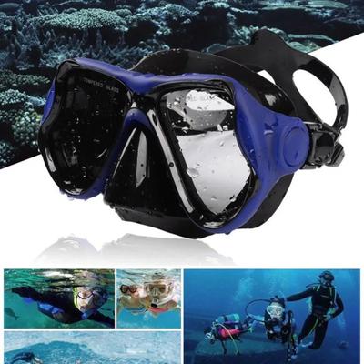 Diving Snorkeling Mask Set Free Diving Snorkel Mask Anti-Fog Swim Goggles Snorkeling Gear for Adults Panoramic View Snorkel Gear