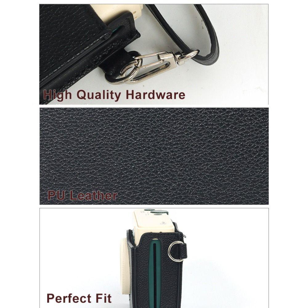 PU Leather Instant Camera Storage Bag Anti Scratch Crossbody Shoulder Bag for CHUZHAO D1pro Travel
