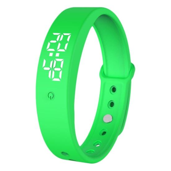 V9 Body Temperature Monitor Thermometer Vibration Alarm Wristband Smart Bracelet