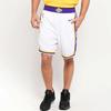 Nike NBA Association Edition Swingman Lakers Breathable Basketball Shorts Men Bottoms White AJ5616-100