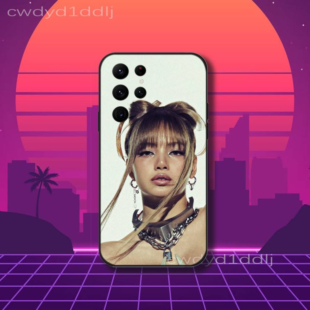 L-LISA LALISA Alter Ego Phone Case For Samsung S10,S21,FE,S21 ,S26,S25,S24,S23,Ultra,S9,S22,Plus Black Shell Cover