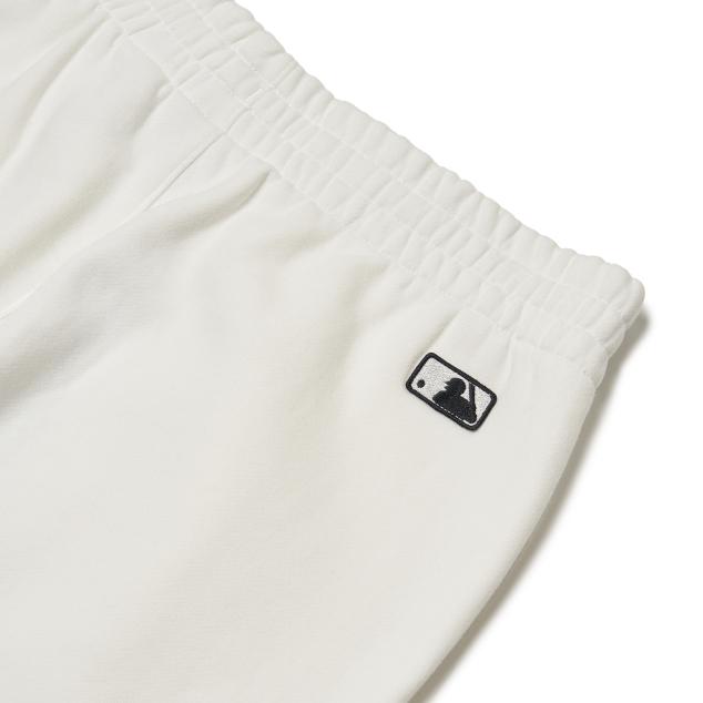 New MLB Knitted Sweatpants Unisex White 3ATPS0216-50IVS