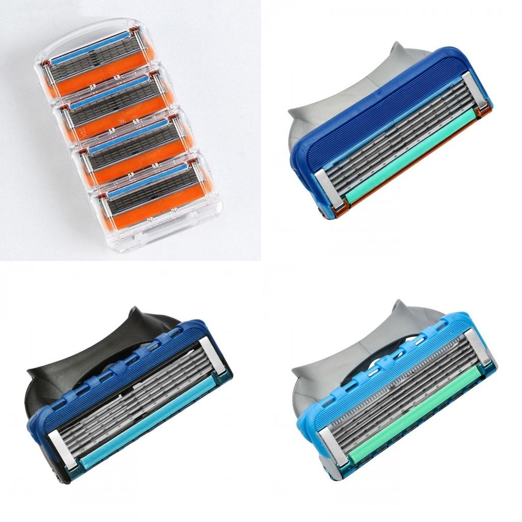 Premium 4pcs Lot Shaving Razor Blades With 5 Layer Blades For Mens Face Shaving