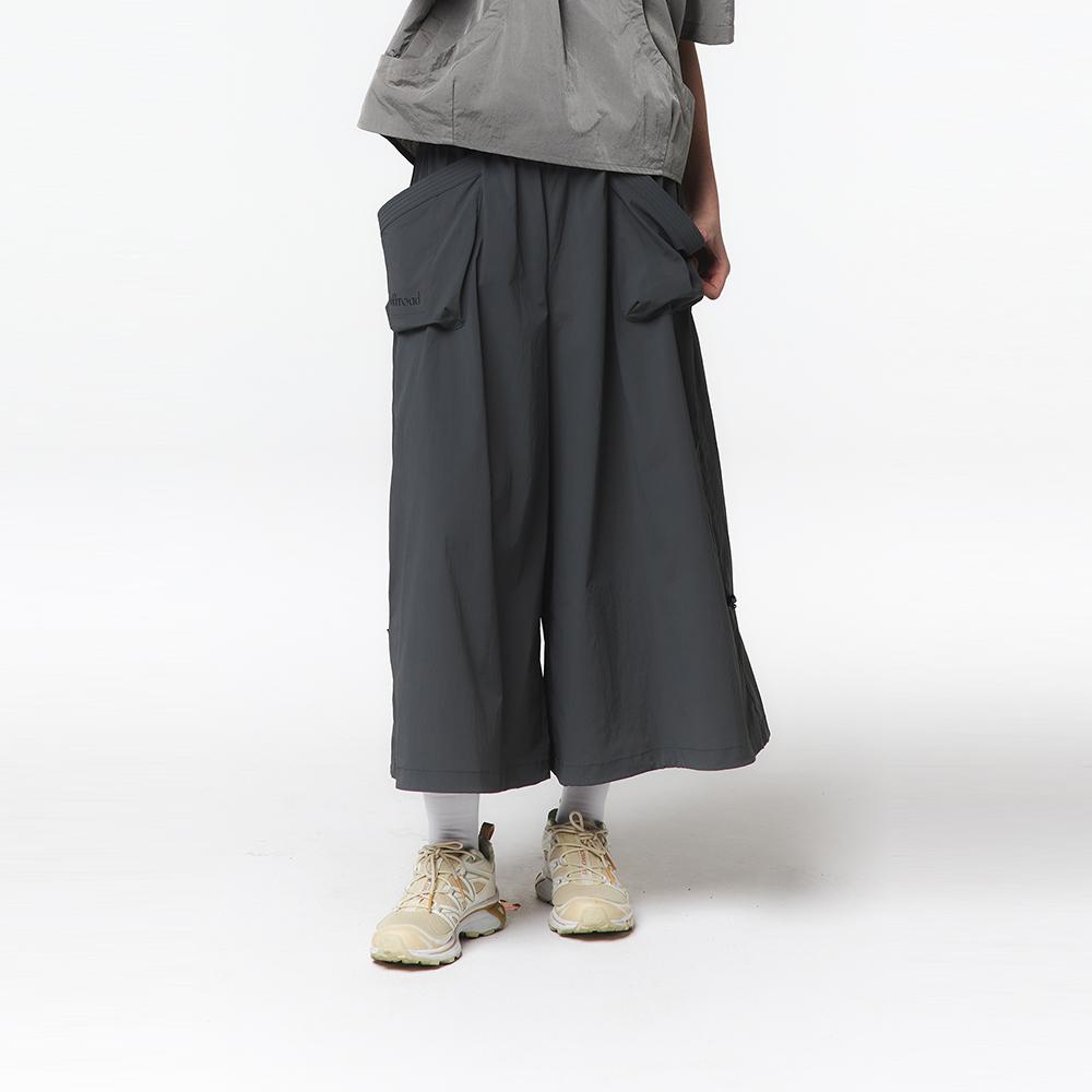 OFFROAD Women'S Crooked-Length Wide Pants (Dark Khaki)_5L41711