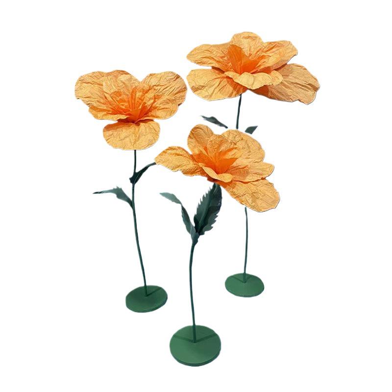 Giant Poppy Magnolia Paper Flowers - 3D Handmade Aisle Markers and Window Display Decor