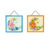 3D Decorative Painting Arts Mini Block Butterfly Flower Moon Photo Frame Idea Construction Building Bricks Toys For Kids Gifts