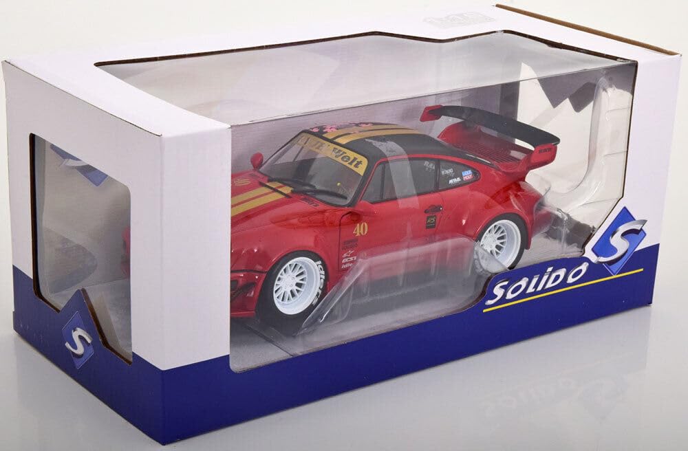SOLIDO 1/18 Porsche 911 (964) RWB Red Sakura 2021 Rauh-Welt SOLIDO Rauh-Welt Die-Cast Car