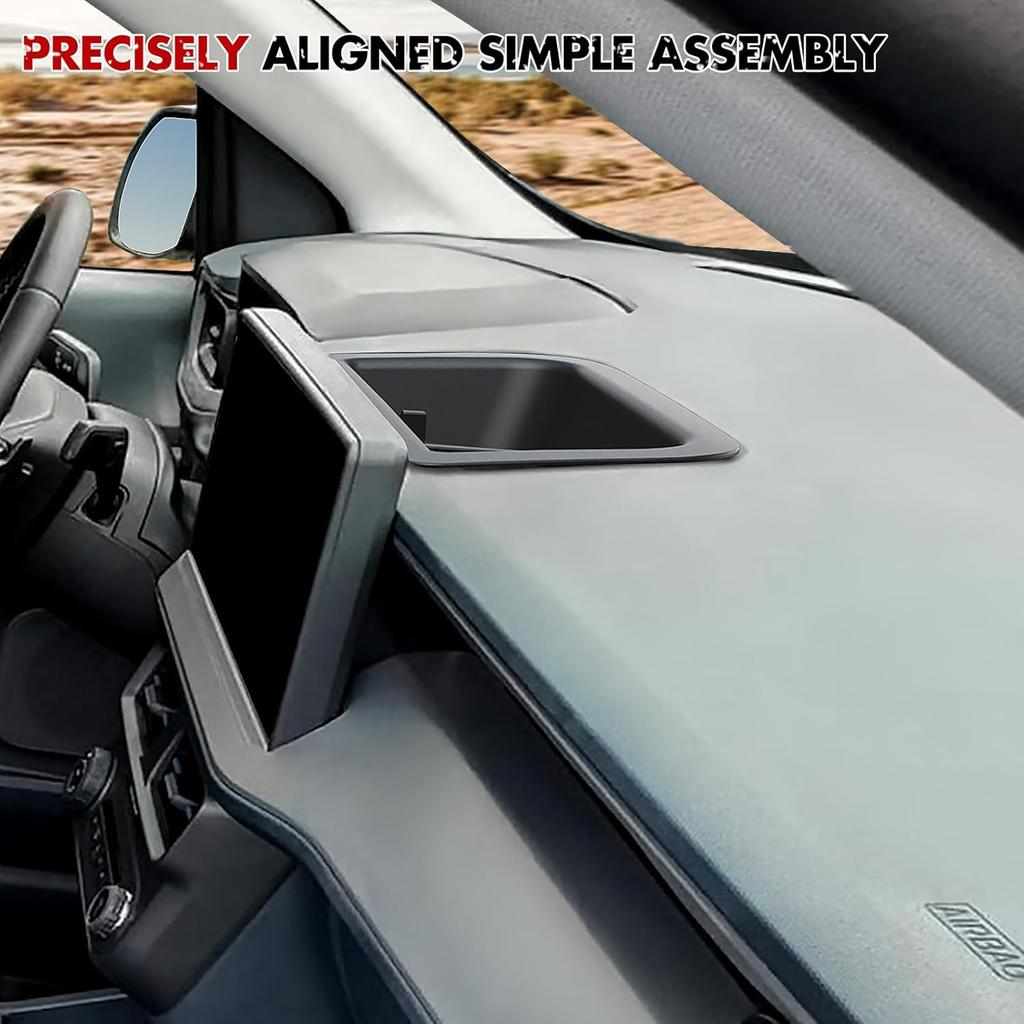 Mabett Dashboard Storage Organizer For Ford Maverick 2025,Anti-Slip Dash Panel Tray With Dedicated Sunglasses Compartment Behind Screen Maverick