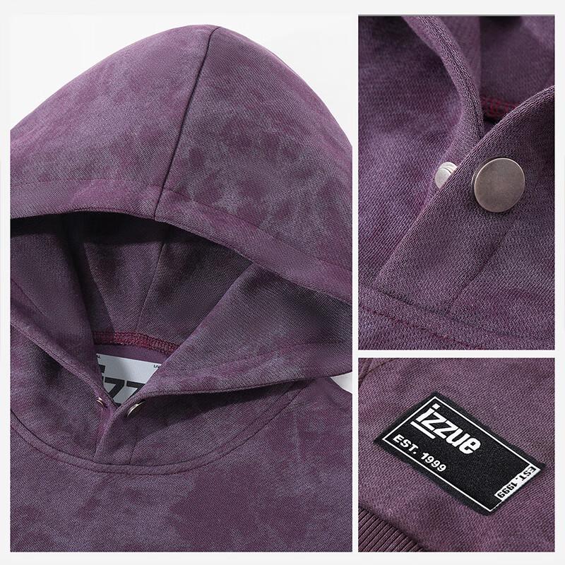 Izzue IT Men's Spring/Autumn Tie-Dye Hooded Sweatshirt