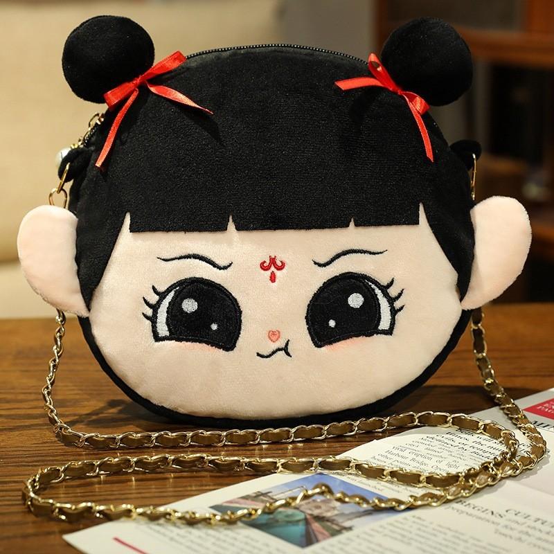 

Movie Ne Zha 2 Ao Bing Ne Zha Singleshoulder Bag Bun Hair Backpack Keychain Nezha Bag