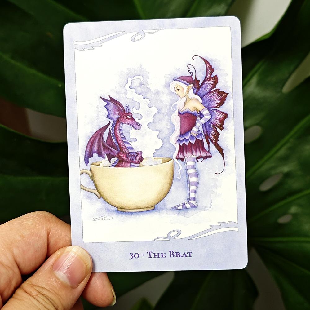 10.4*7.3cm for The Love of Dragons Oracle Deck 44 Pcs Cards