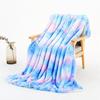 Travel Cover Tie Dye Print Office Nap Blankets Velvet Bed 1Pc Warm Rainbow Plush Blanket