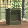 Rabbit Feeder Olive Green 33.5 X 25.5 X 45.5 Cm