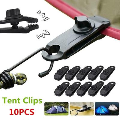 10 Stuks Heavy Duty Tent Zeil Klemmen Herbruikbare Sluitingen Campinguitrusting Essentiële Accessoires
