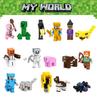 Minecraft Minifigure Set: Block Mechanism, Cave Light, Treehouse, Warhorse, Ocelot, Village Windmill Town