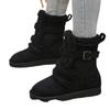 Fur Flats Women Snow Ankle Boots Suede Short Plush Designer New Cotton Shoes 2025 Trend Warm Cozy Casual Winter Botas De Mujer