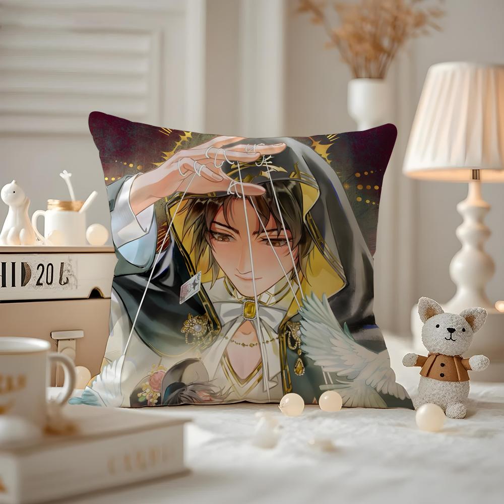

Lord Of Mysteries Anime Cushion Cover Pattern Printed Pillowcase For Living Room Sofa Cushion Cover & Bedroom Decor 12x12Inch