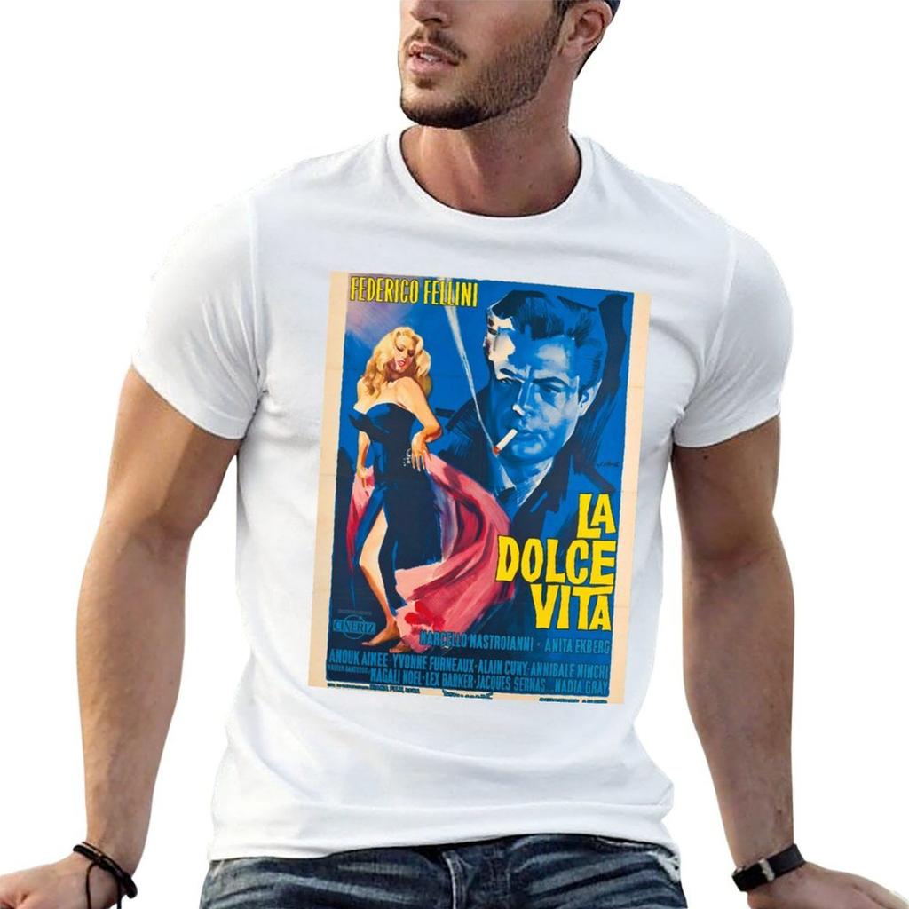 La Dolce Vita T-Shirt Casual Soft Cotton Short Sleeve Tee