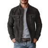 New Men's Casual European and American Men's Jackets, New Imitation Suede Jackets