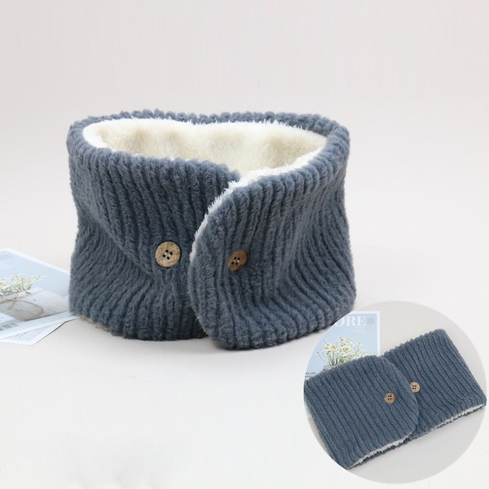 Bib Thermal Neck Warmer Windproof Snood Cowl Tube Couple Warm Neck Cover Plush Scarf  Unisex