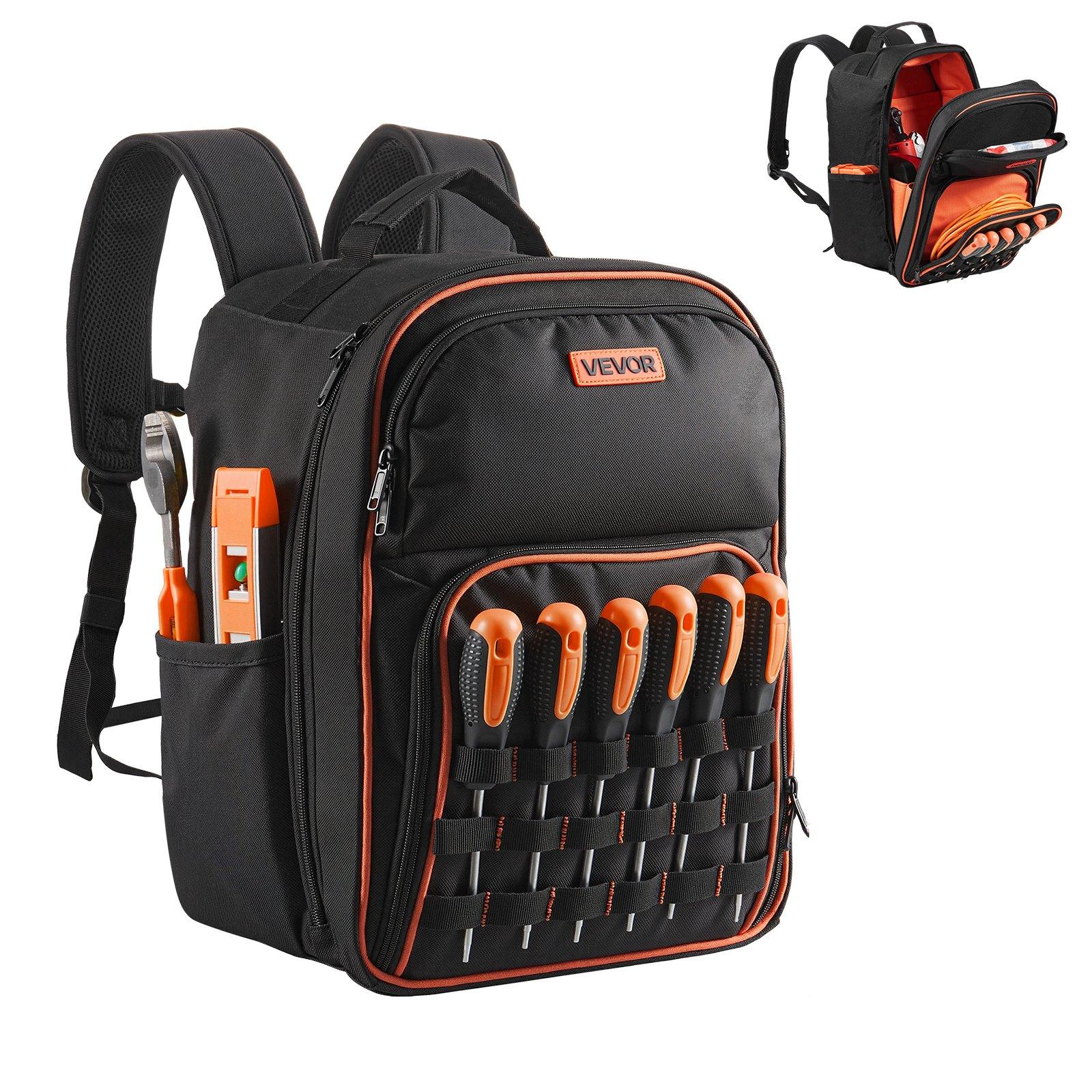 VEVOR Tool Backpack, 49 Pockets, Heavy-duty