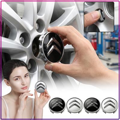 4Pcs 60MM Car Wheel Center Hub Cap Rim Cover Waterproof Car Styling For C1 C2 C3 C4 C5 C6 C5X E-C4 C-Crosser C4 Cactus Berlingo Elysee C-ZERO