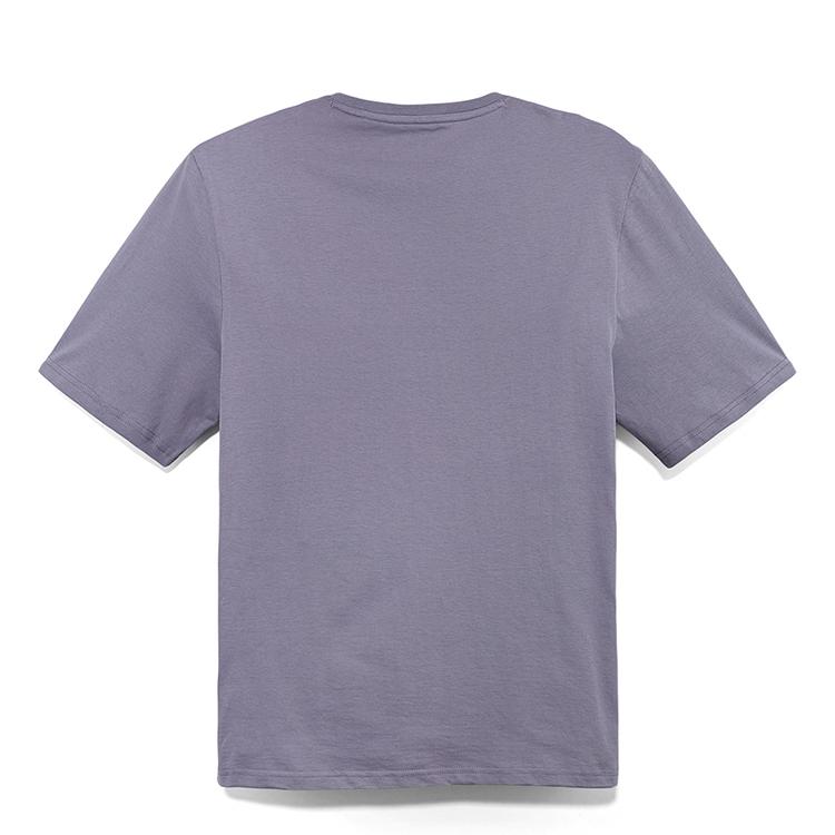 Timberland Outdoor Casual Breathable Round Neck Drop Shoulder Short Sleeve T-Shirt Men T-Shirts Lavender Light-Purple A6AH3EOM