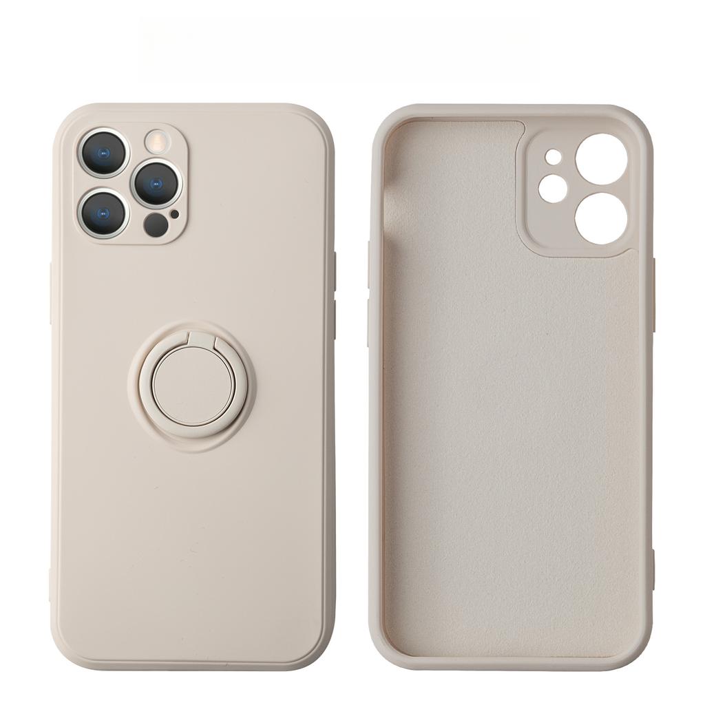 Applicable To IPhone 16 Mobile Phone Case Apple 15 Liquid Silicone Creative Bracket Ring 14 Semen Hole Full Cover Protective Cover
