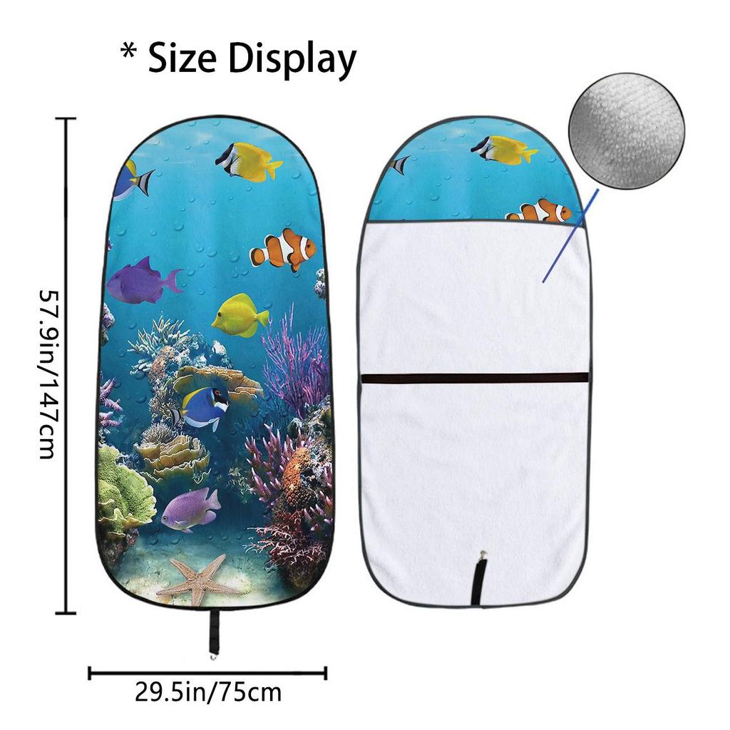 Universal Gym Workout Car Seat Protector Towel - All-Season Front Cover